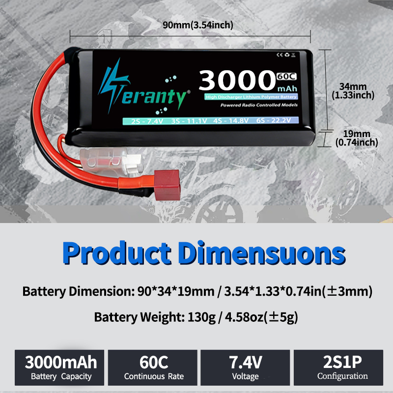 TERANTY 2S 3000mAh Baterai Lip - Rc Hobby Rc ulasan dan harga