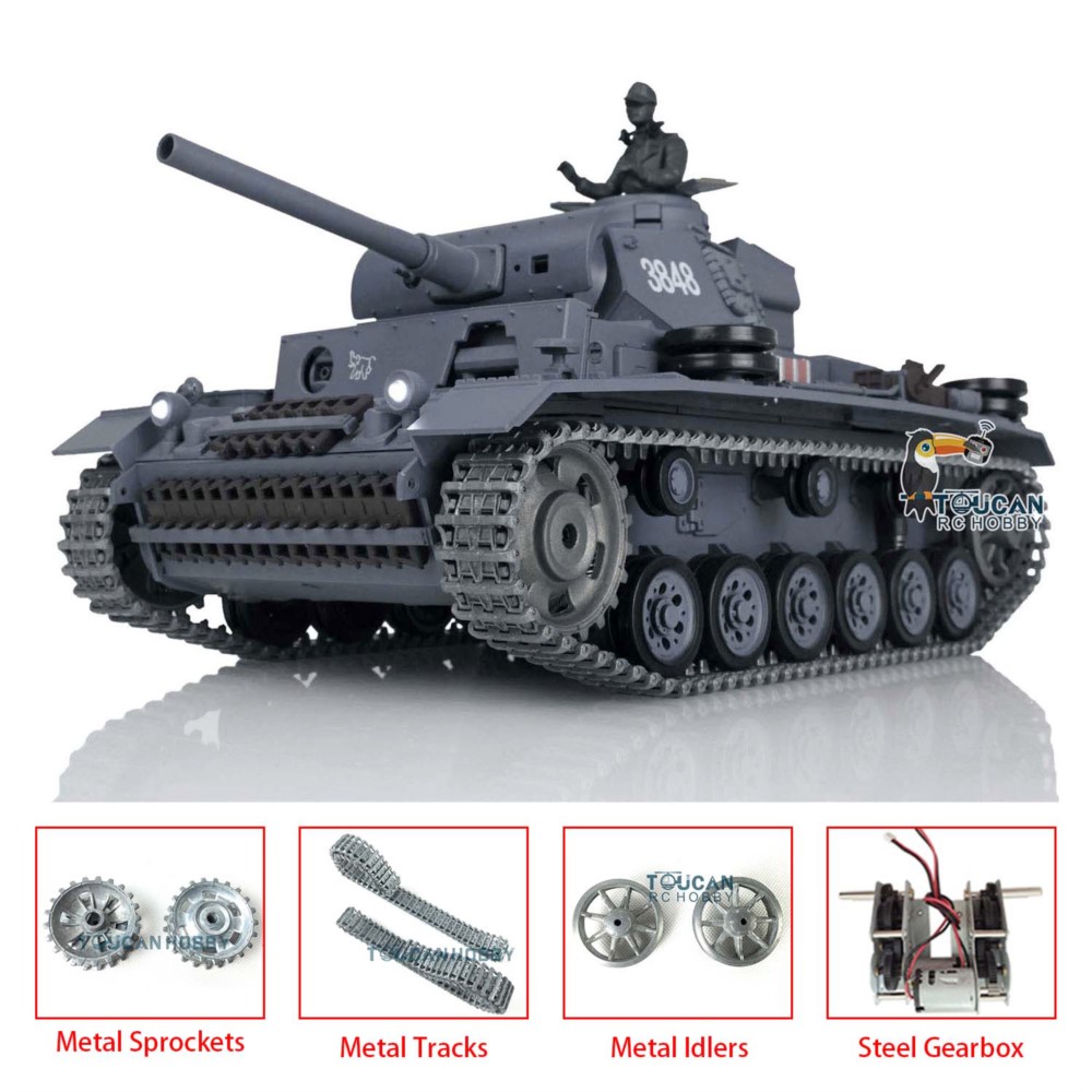 Tank RC Panzer III L RTR HENG  - Rc Hobby Track ulasan dan harga