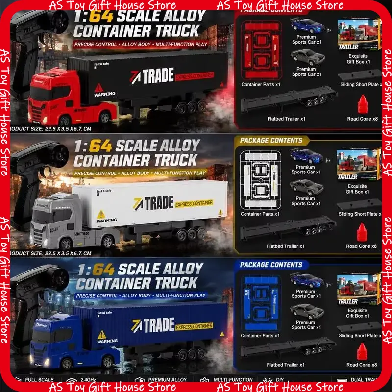 Truk Trailer RC Skala 1:64 Ber - Rc Hobby Pro ulasan dan harga