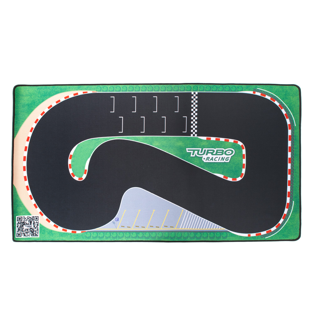 Tikar karet balap Turbo portab - Rc Hobby Track ulasan dan harga