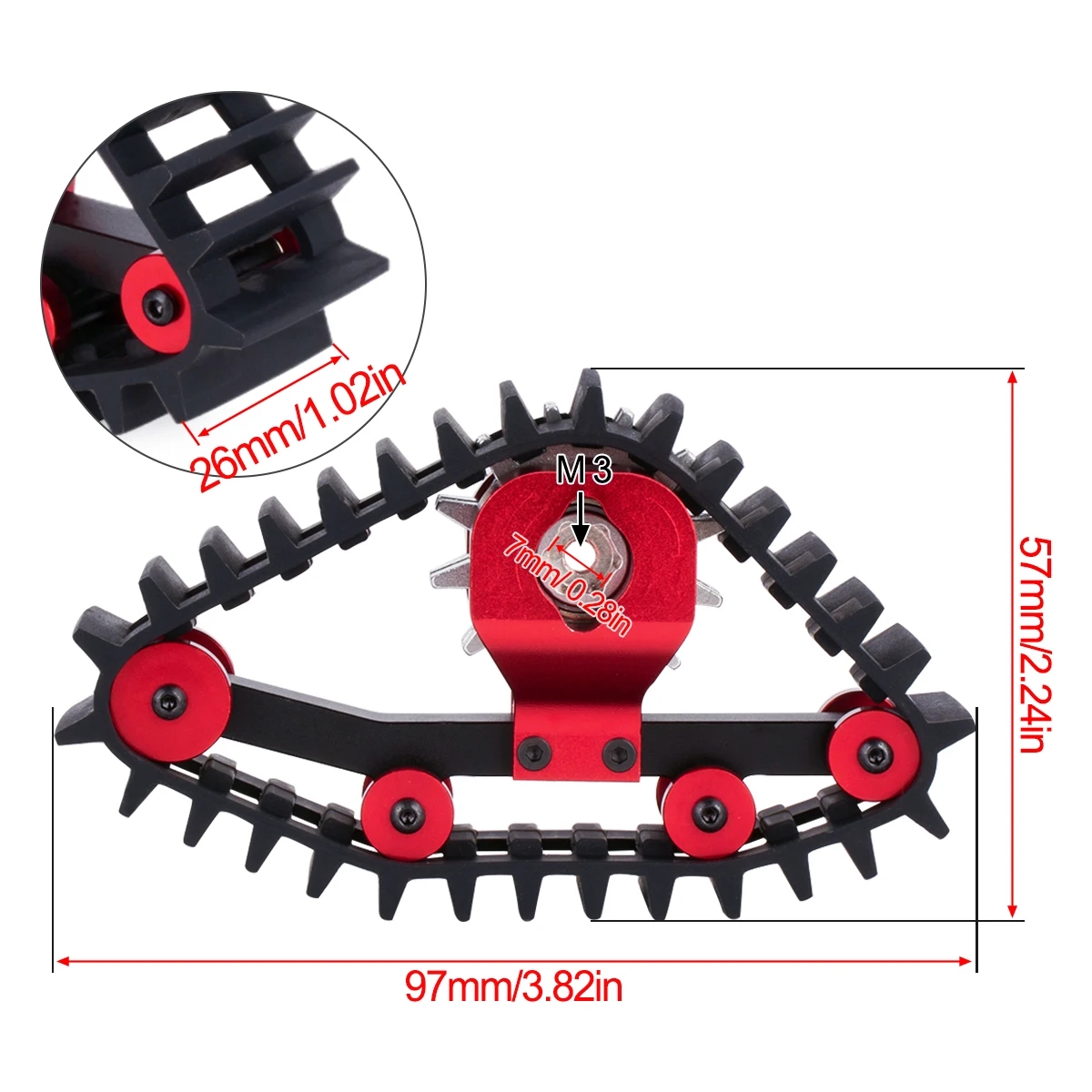 4Pcs Set Ban Salju untuk Mobil - Rc Hobby Track ulasan dan harga