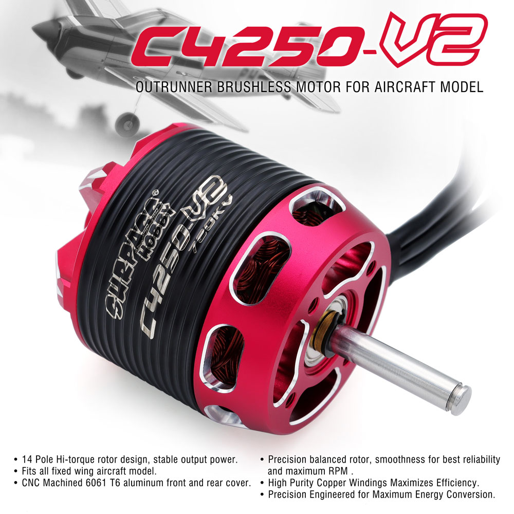 SURPASS HOBBY C4240 750KV/850K - Rc Hobby Motor ulasan dan harga